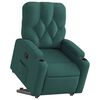 vidaXL Fauteuil inclinable vert fonc&eacute; tissu