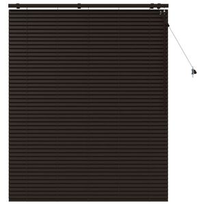 vidaXL Store V&eacute;nitien Marron fonc&eacute; 135 x 160 cm 35 mm