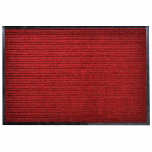 vidaXL Tapis d'entr&eacute;e rouge 90 x 120 cm PVC