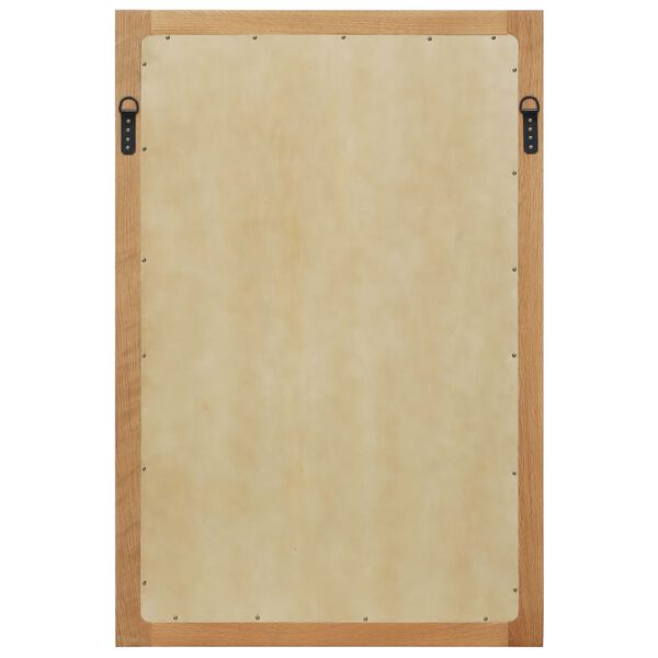 vidaXL Miroir 60x90 cm Bois de chêne massif