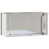 vidaXL Armoire murale de cuisine avec portes coulissantes inox