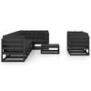 vidaXL Salon de jardin 9 pcs avec coussins Bois de pin massif