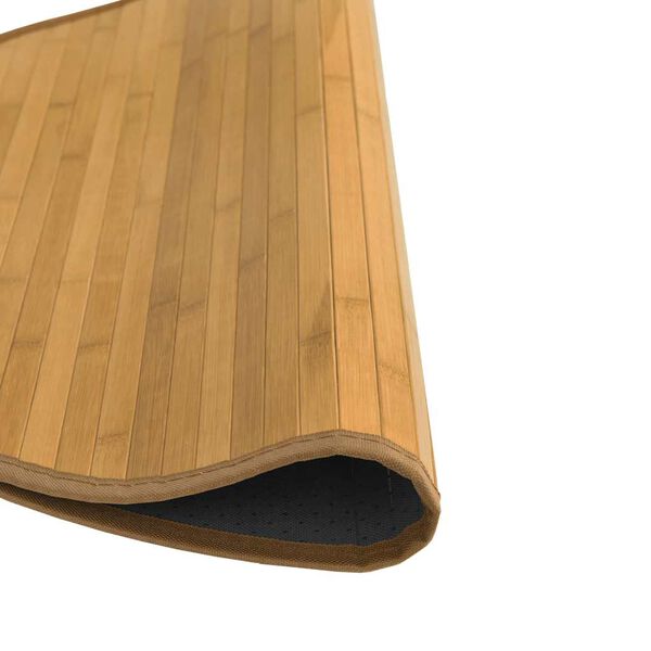 vidaXL Tapis rond naturel 100 cm bambou