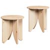 vidaXL Table basse 2 pcs Naturel