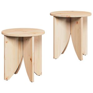 vidaXL Table basse 2 pcs Naturel