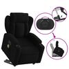 vidaXL Fauteuil inclinable de massage &eacute;lectrique Noir Tissu
