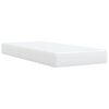 vidaXL Sommier &agrave; lattes de lit avec matelas Blanc 90x200 cm Similicuir