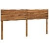 vidaXL T&ecirc;te de lit en bois brut ROSTOCK Naturel 200 cm
