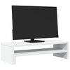 vidaXL Support de moniteur blanc 54x22x15 cm bois d'ing&eacute;nierie