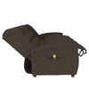vidaXL Fauteuil de massage inclinable à 4 places marron tissu