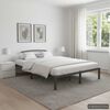 vidaXL Cadre de lit sans matelas gris m&eacute;tal 160x200 cm
