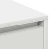 vidaXL Buffet LED avec porte Blanc 71 x 34,5 x 75 cm Bois d'ing&eacute;nierie