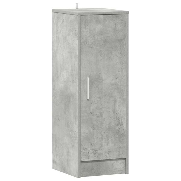 vidaXL Armoire à chaussures Gris béton 32x35x92 cm Bois d’ingénierie
