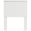 vidaXL T&ecirc;te de lit Blanc Brillant 75 cm Bois d'ing&eacute;nierie