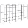 vidaXL &Eacute;tag&egrave;re de rangement pour 12 caisses Argent&eacute; 190x33x116cm Acier