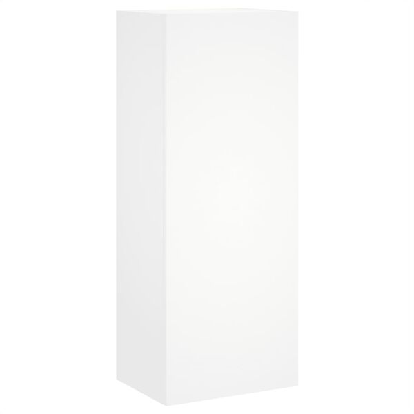 vidaXL Meuble TV mural blanc 40,5x30x102 cm bois d'ing&eacute;nierie