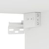 vidaXL Meubles TV muraux avec lumi&egrave;res LED 2 pcs blanc 80x35x31 cm