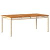 vidaXL Ensemble &agrave; manger de jardin et coussins 9 pcs beige Poly rotin