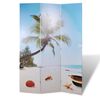 vidaXL Cloison de s&eacute;paration pliable 120 x 170 cm Plage