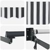 vidaXL Auvent r&eacute;tractable anthracite/blanc 3x2,5 m tissu et aluminium
