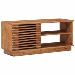 vidaXL Meuble TV avec stockage avec porte Naturel 90 x 30 x 40 cm