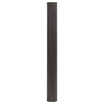 vidaXL Tapis rectangulaire marron foncé 100x100 cm bambou
