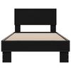 vidaXL Cadre de lit sans matelas noir 75x190 cm