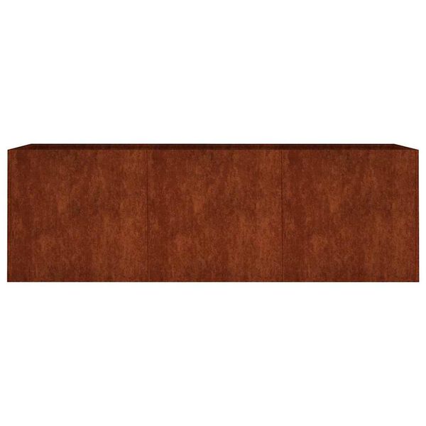 vidaXL Lit sur&eacute;lev&eacute; de jardin 120x40x40 cm acier corten