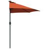 vidaXL Parasol de jardin Terre cuite 294 x 150 x 224 cm