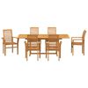 vidaXL Ensemble de salle à manger pour jardin Autre 7 pcs Marron
