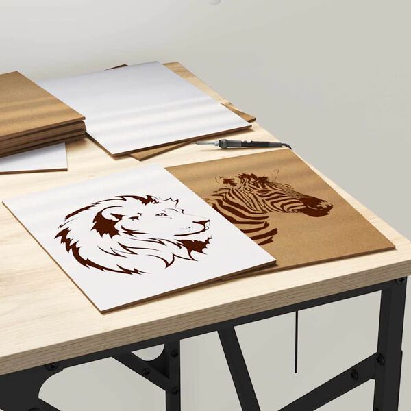 vidaXL Panneaux d&eacute;coratifs 50 pcs Blanc 15 x 21 x 0,27 cm