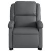 vidaXL Fauteuil inclinable de massage &eacute;lectrique gris similicuir