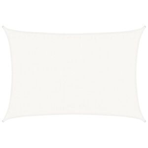 vidaXL Voile d'ombrage 160 g/m&sup2; Blanc 3,5x5 m PEHD