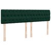 VidaXL Cadre de lit ottoman avec matelas vert fonc&eacute; 160x200 cm velours