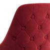 vidaXL Tabourets de bar lot de 2 rouge bordeaux velours