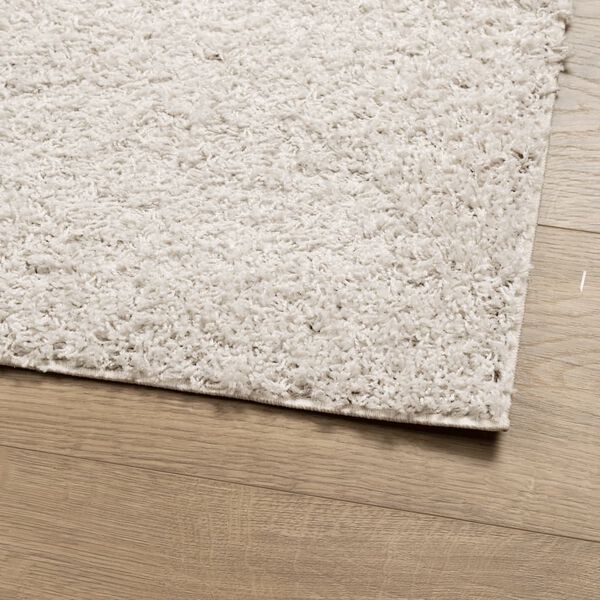 vidaXL Tapis shaggy PAMPLONA poils longs moderne cr&egrave;me 80x200 cm