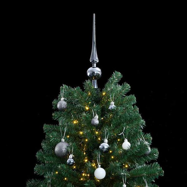 vidaXL Sapin de No&euml;l artificiel articul&eacute; 300 LED et boules 240 cm