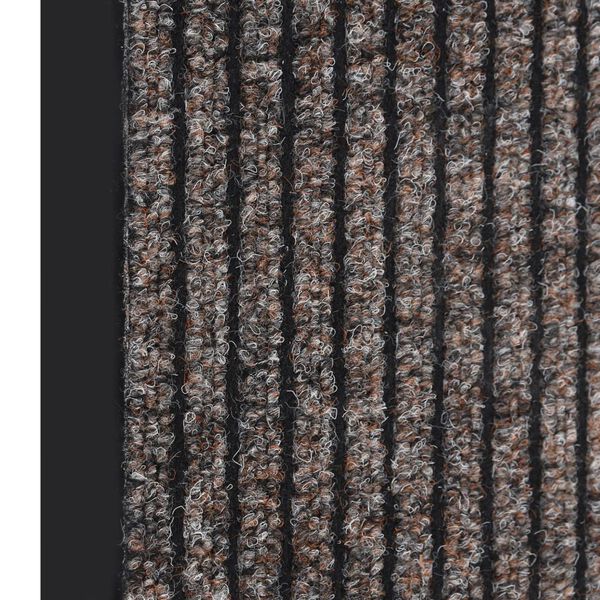 vidaXL Paillasson ray&eacute; Beige 60x80 cm