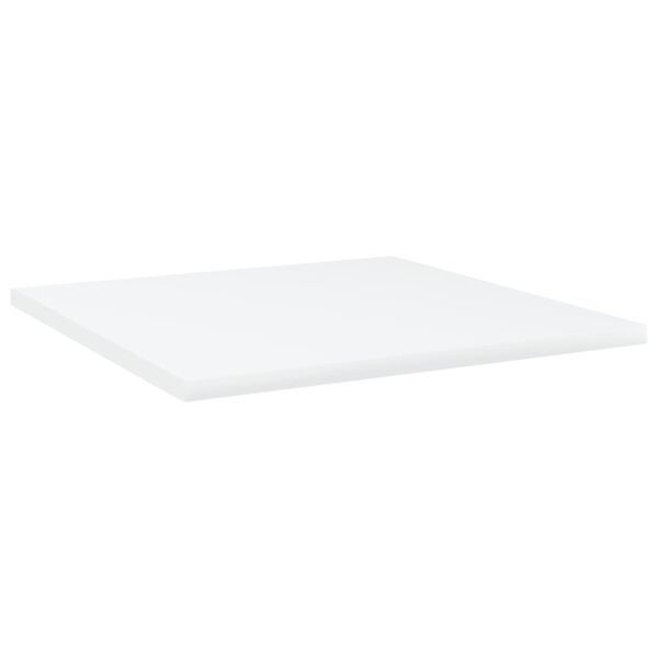 vidaXL Panneaux de biblioth&egrave;que 8 pcs Blanc 40x40x1,5 cm Agglom&eacute;r&eacute;