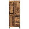 vidaXL Haut Armoire avec tiroir 2 pcs Bois Ancien Bois d'ing&eacute;nierie