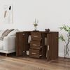 vidaXL Buffet Ch&ecirc;ne marron 91x29,5x65 cm Bois d'ing&eacute;nierie