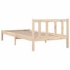 vidaXL Cadre de lit sans matelas bois massif 100x200 cm