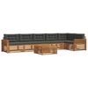 vidaXL Ensemble de canap&eacute;s d'ext&eacute;rieur 7 pc Naturel et Anthracite