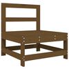 vidaXL Salon de jardin 4 pcs marron miel bois de pin massif