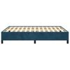 vidaXL Cadre de lit sans matelas bleu fonc&eacute; 140x190 cm velours