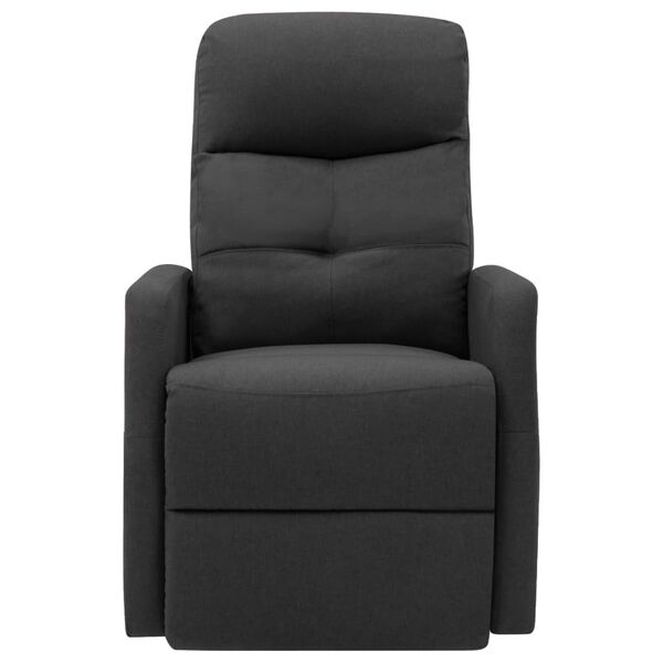 vidaXL Fauteuil de massage inclinable Gris fonc&eacute; Tissu