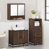 vidaXL Ensemble de meubles de salle de bain 3 pcs Chêne marron