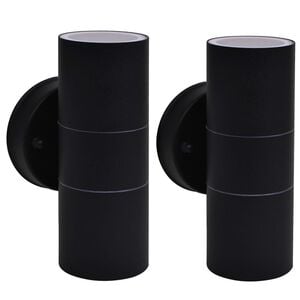 vidaXL Applique murale d'ext&eacute;rieur 2 pcs Acier
