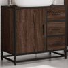 vidaXL Armoire de lavabo de salle de bain ch&ecirc;ne marron 65x33x60 cm