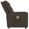 vidaXL Fauteuil de massage inclinable &agrave; 2 places marron tissu
